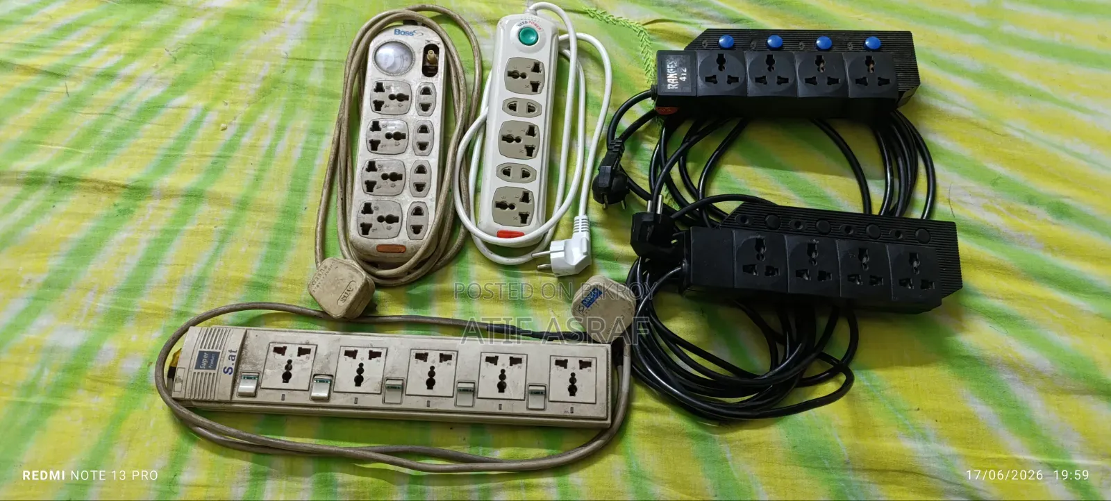 3 New Multi Sockets, 2 Used Multi Sockets