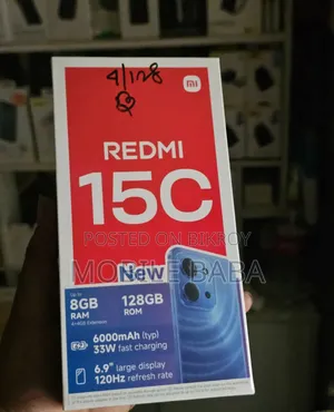 নতুন শাওমি রেডমি ১৫সি ৪জি ১২৮ জিবি ব্ল্যাক