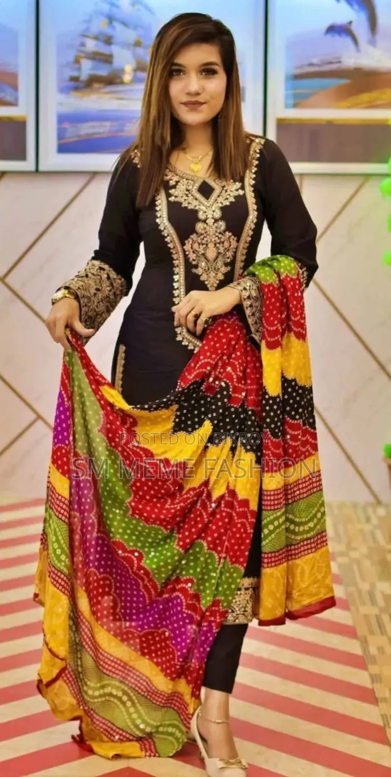 এমব্রয়ডারি থ্রি পিস