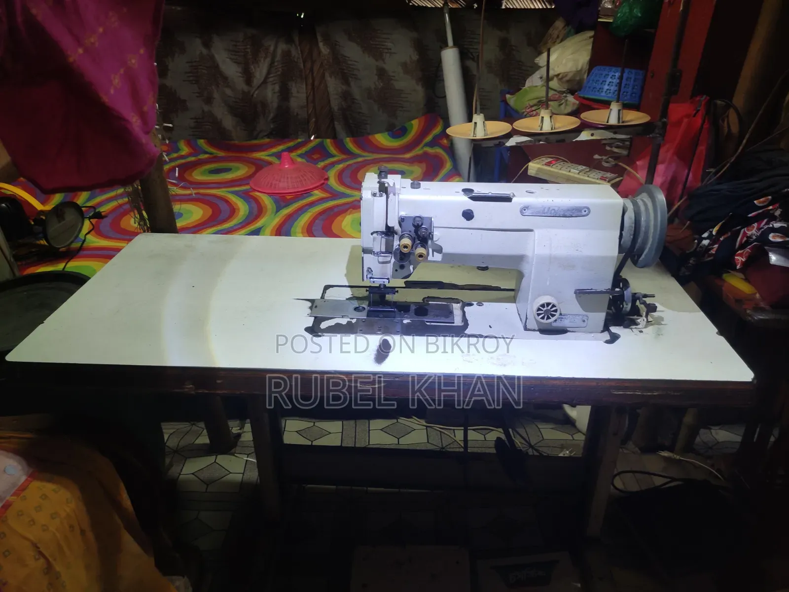Sewing machine is in good condition and running