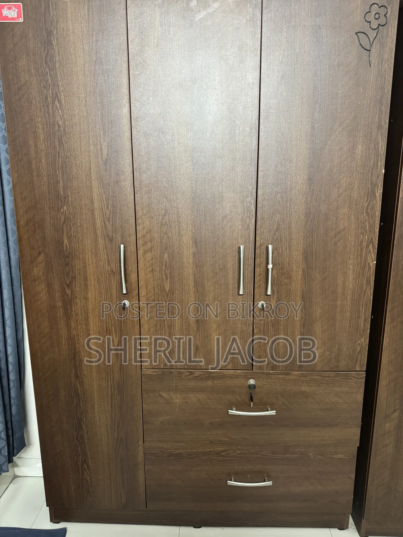 Regal 3-door Wardrobe for Immediate Sale
