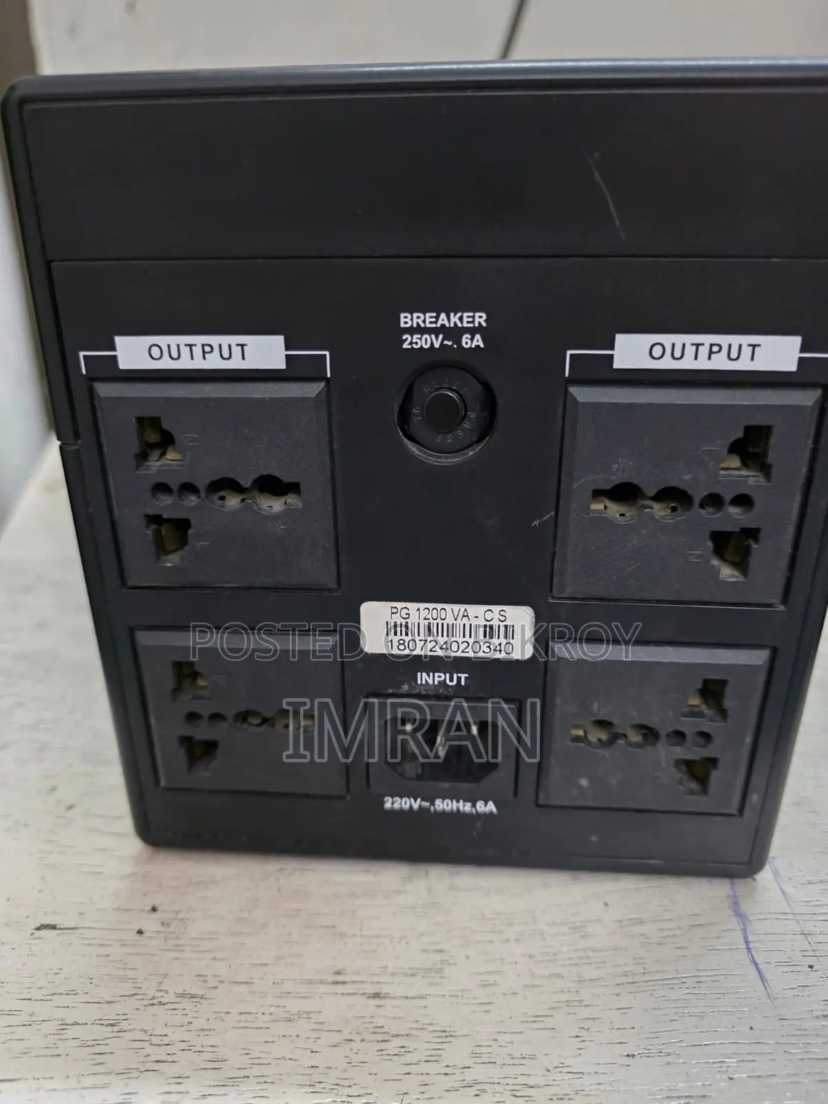Powergaurd 1200va UPS (No Battery)