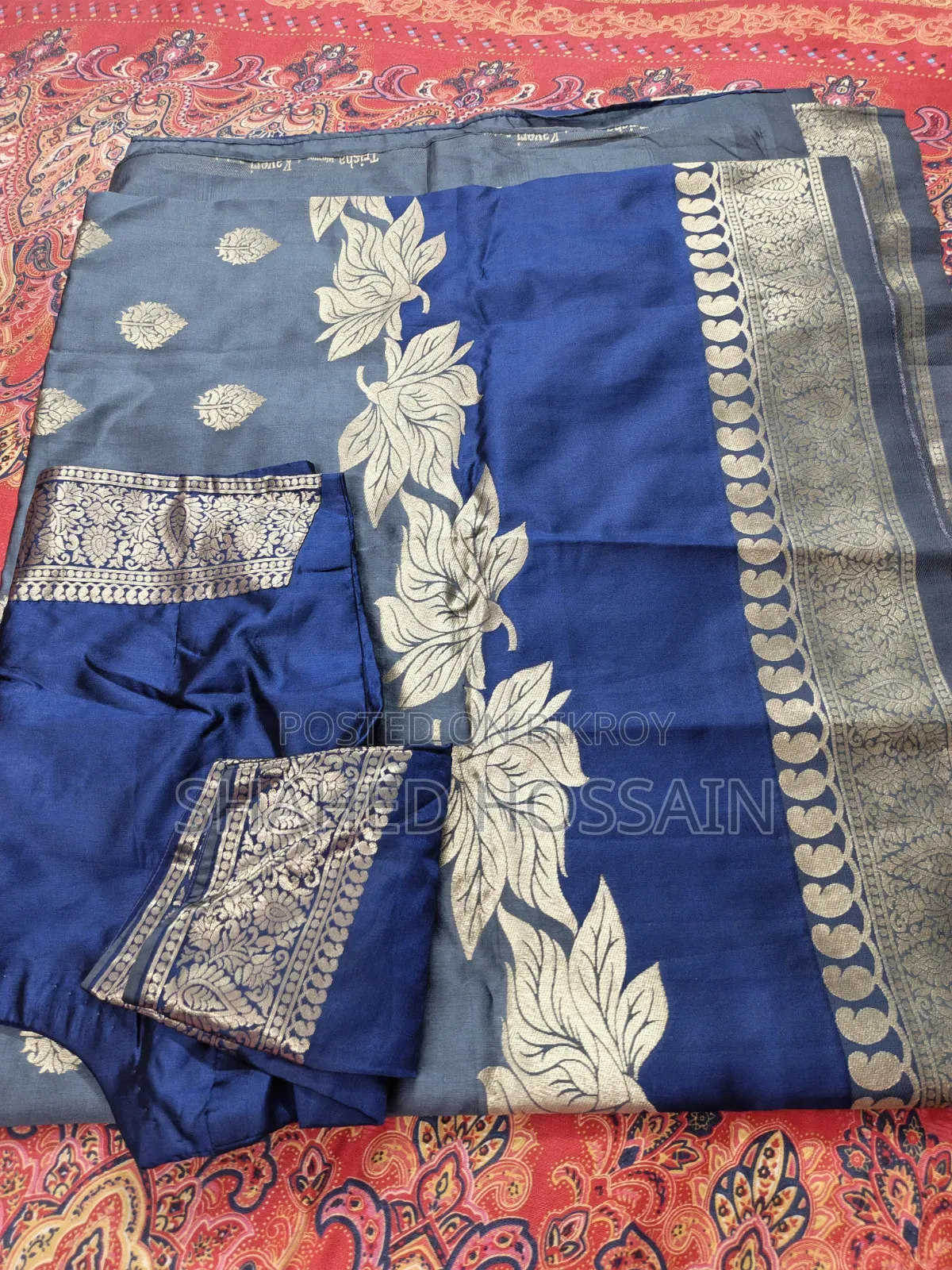 Katan Saree. Local Georgette Katan. All-over work.