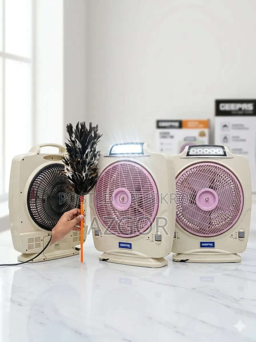 Rechargeable Fan with Light