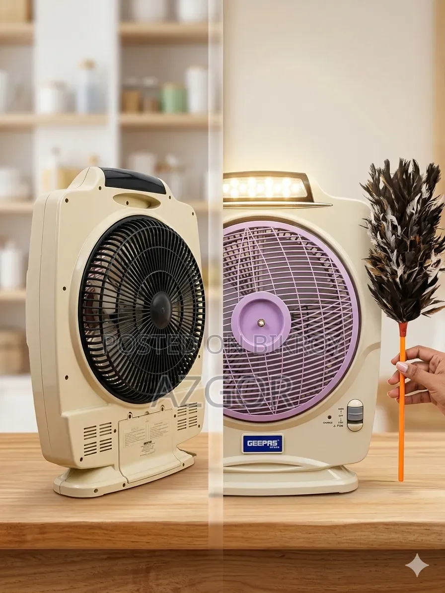 Rechargeable Fan with Light
