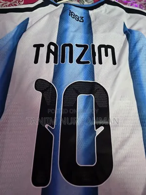 "Tanzim" Written Argentina Jersey Player Edition Original Made Thailand