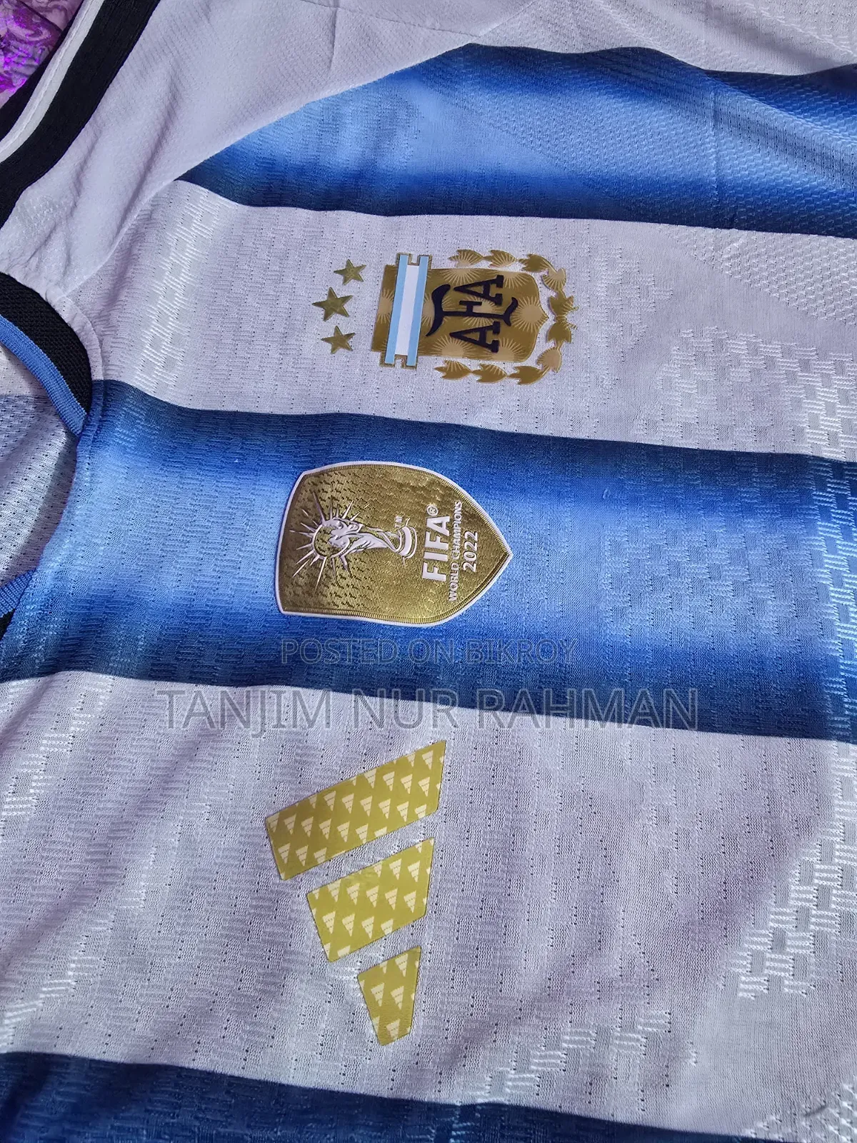 "Tanzim" Written Argentina Jersey Player Edition Original Made Thailand