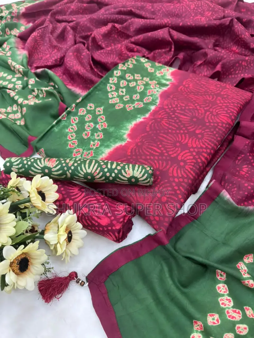 সিল্ক বাটিক থ্রি-পিস কালেকশন