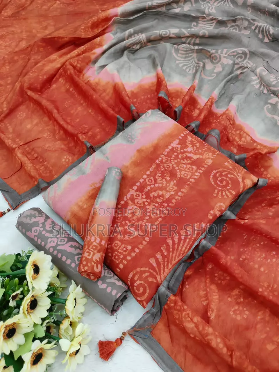 সিল্ক বাটিক থ্রি-পিস কালেকশন
