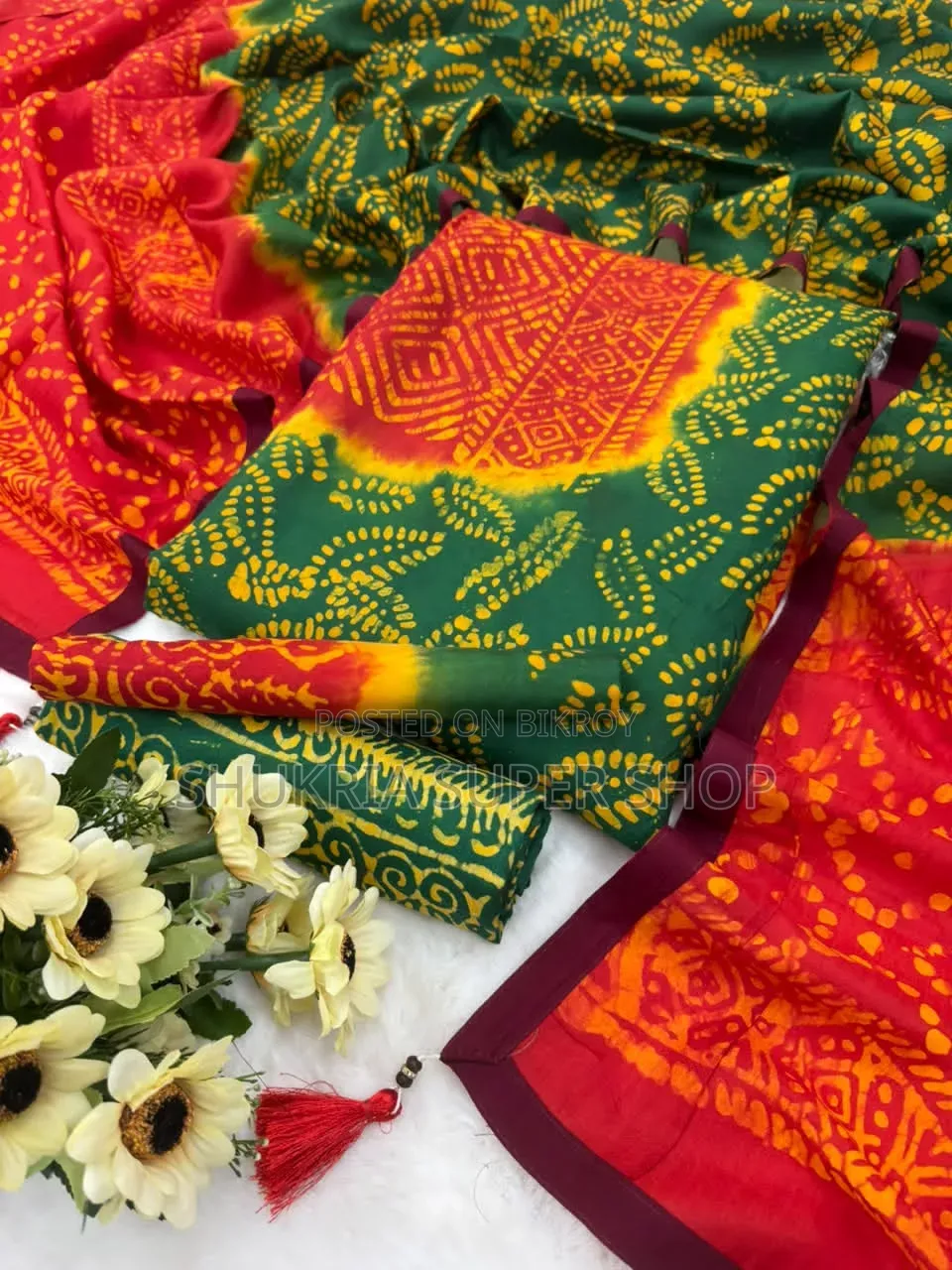 সিল্ক বাটিক থ্রি-পিস কালেকশন