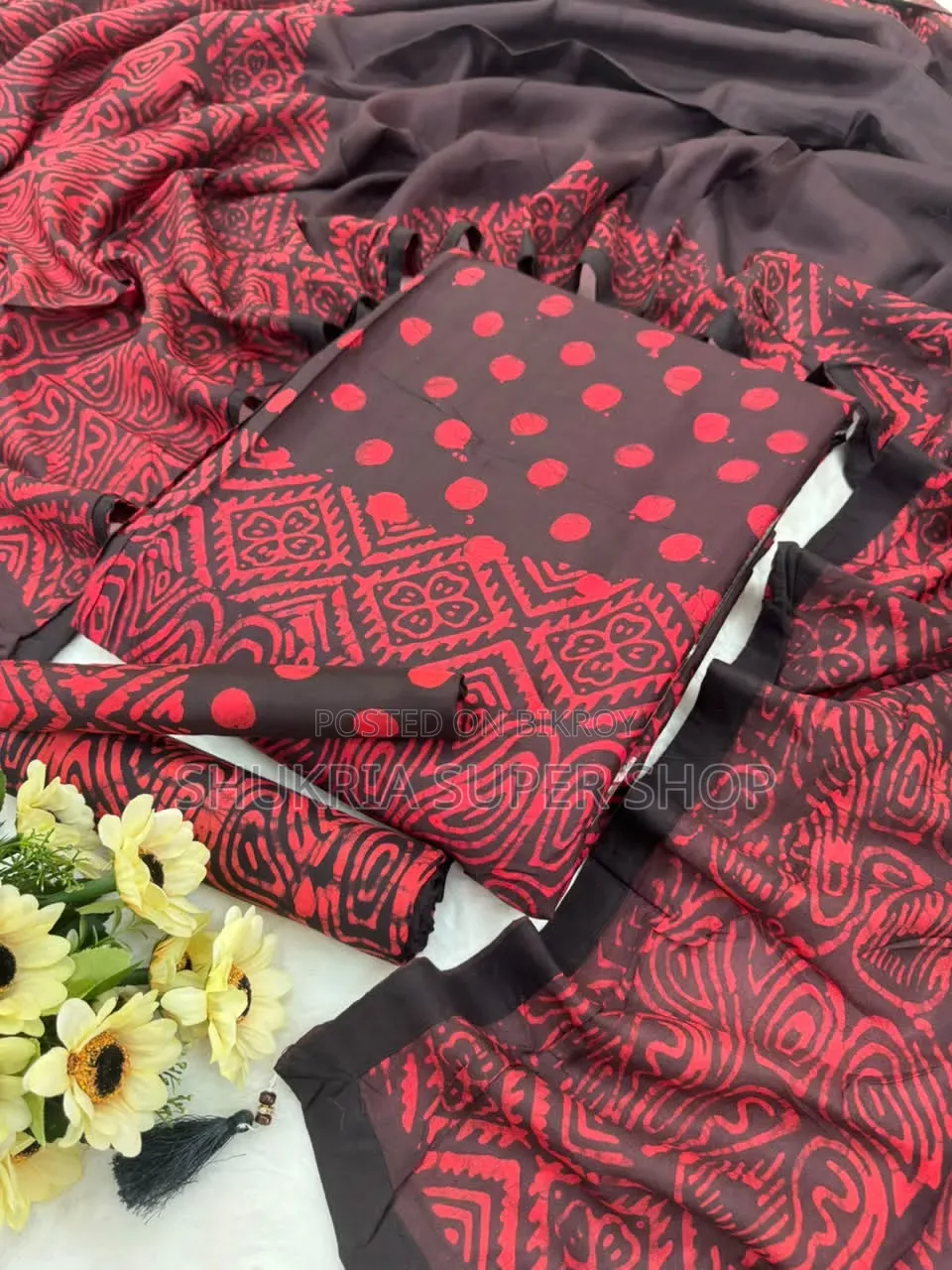 সিল্ক বাটিক থ্রি-পিস কালেকশন