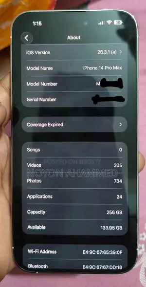 Apple iPhone 14 Pro Max 256 GB Silver