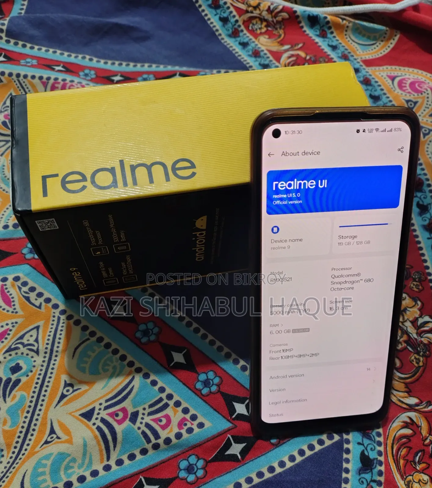 Realme 9 128 GB Silver