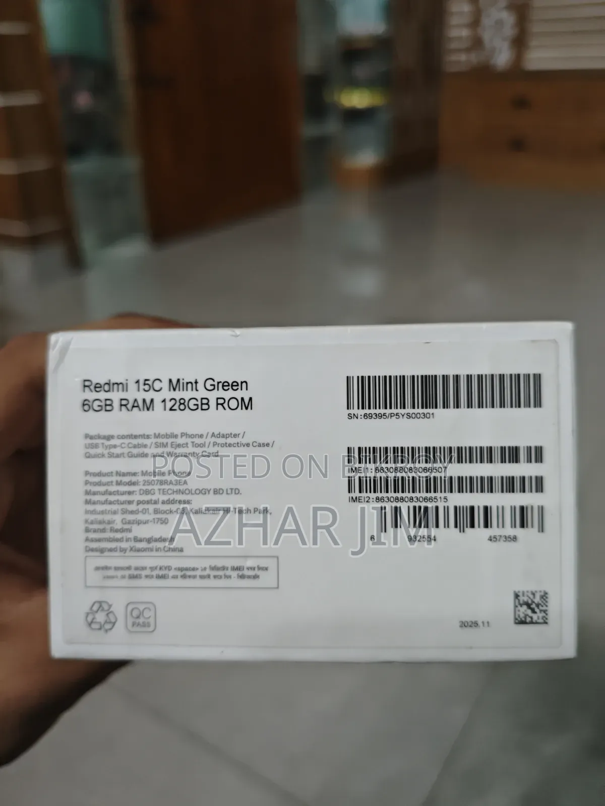 Xiaomi Redmi 15C 4G 128 GB Blue