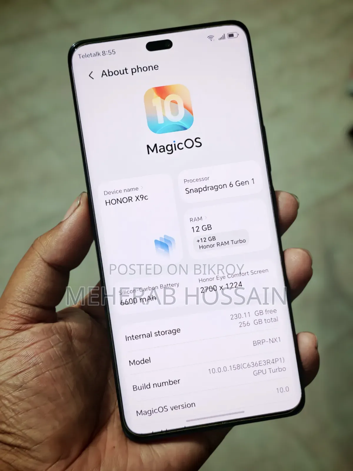 Honor X9c 256 GB Black