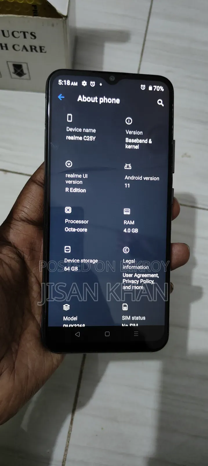 Realme C25Y 64 GB Gray