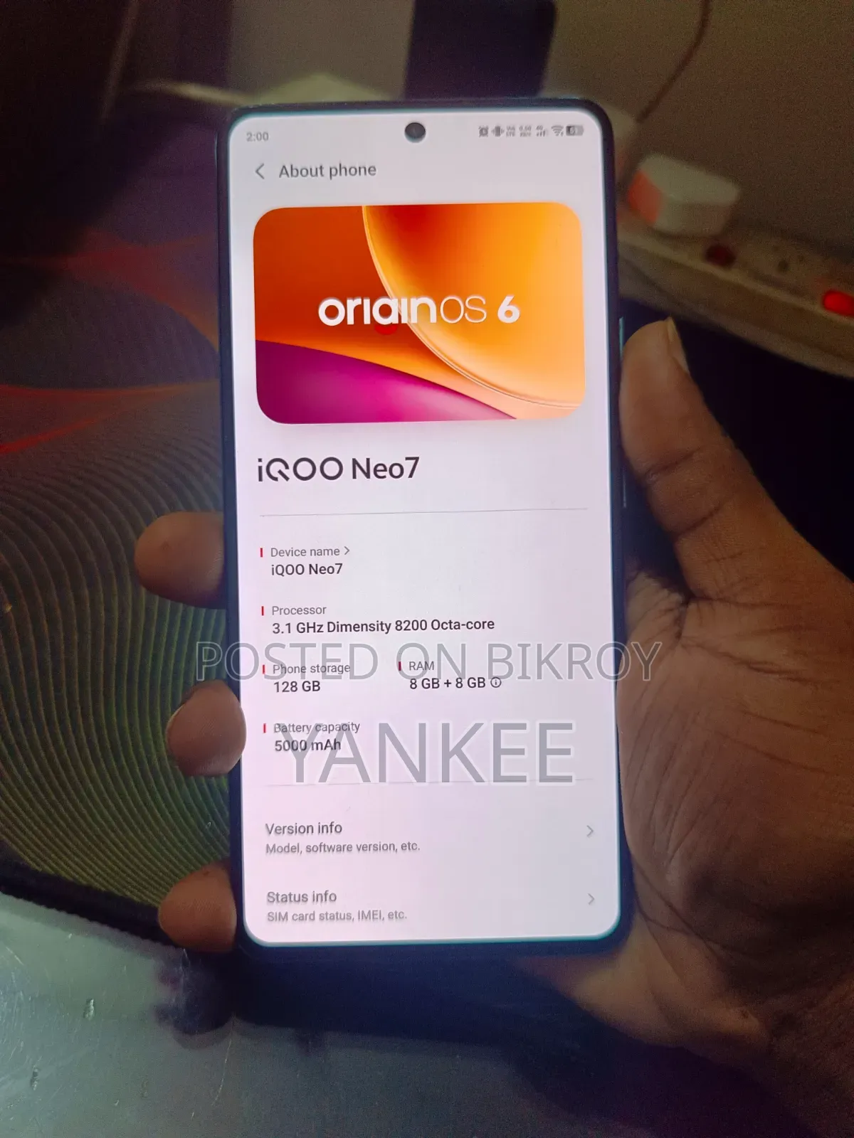 iQOO 128 GB Blue