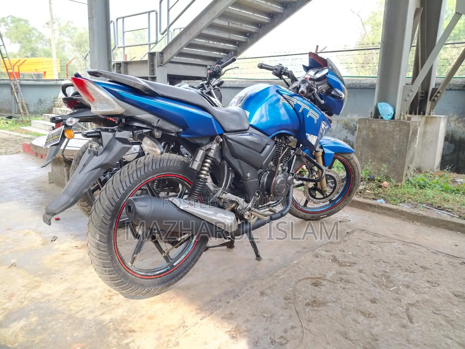 TVS Apache RTR 160 2V 2018 Blue