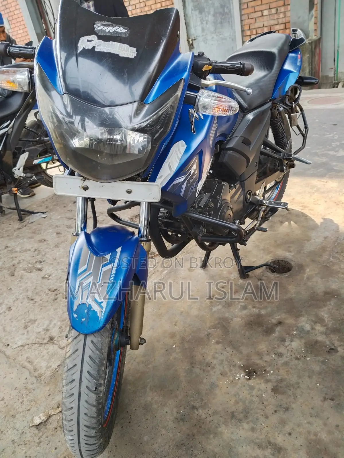 TVS Apache RTR 160 2V 2018 Blue