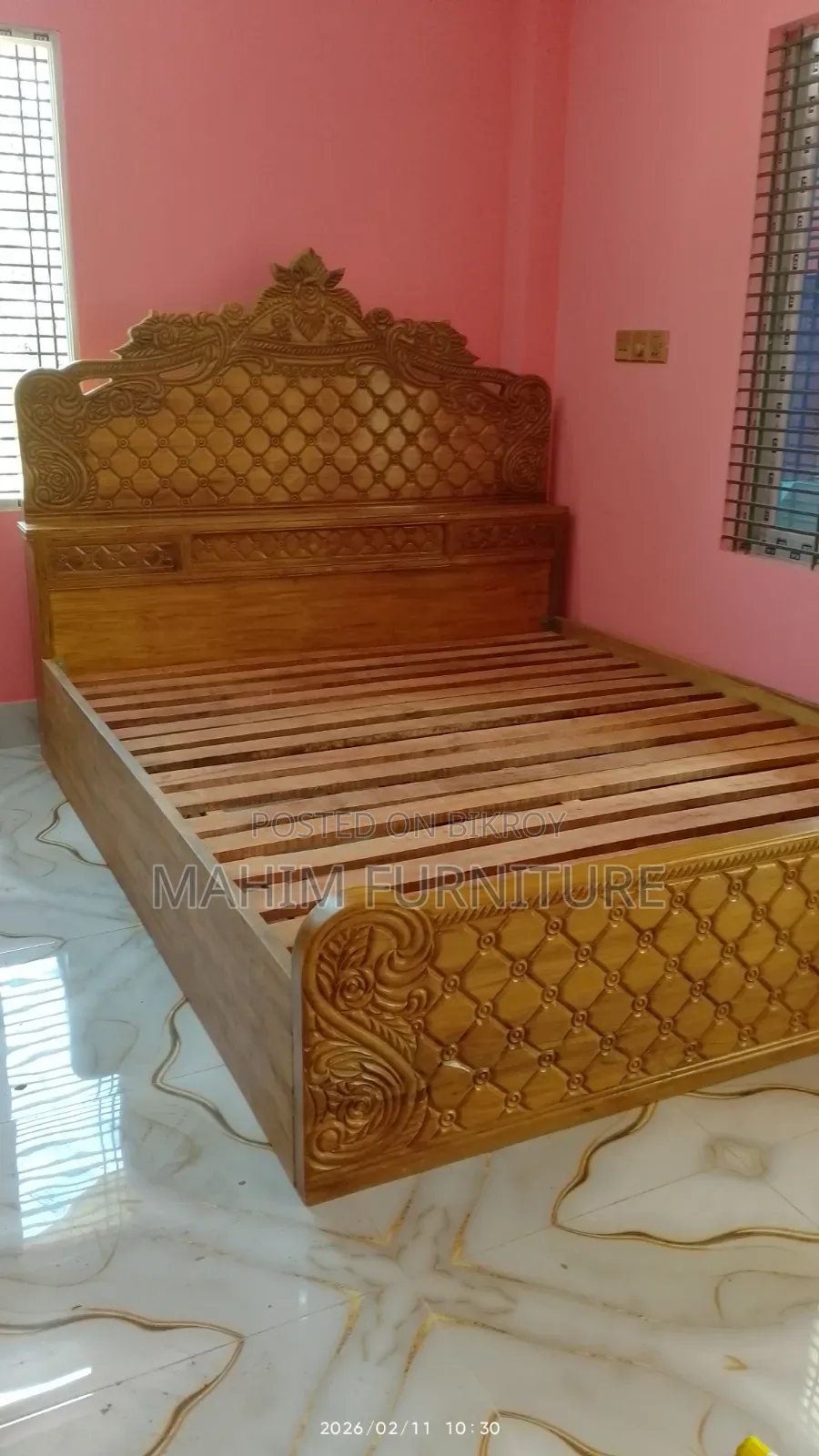Chattagong Teak Wood Bed
