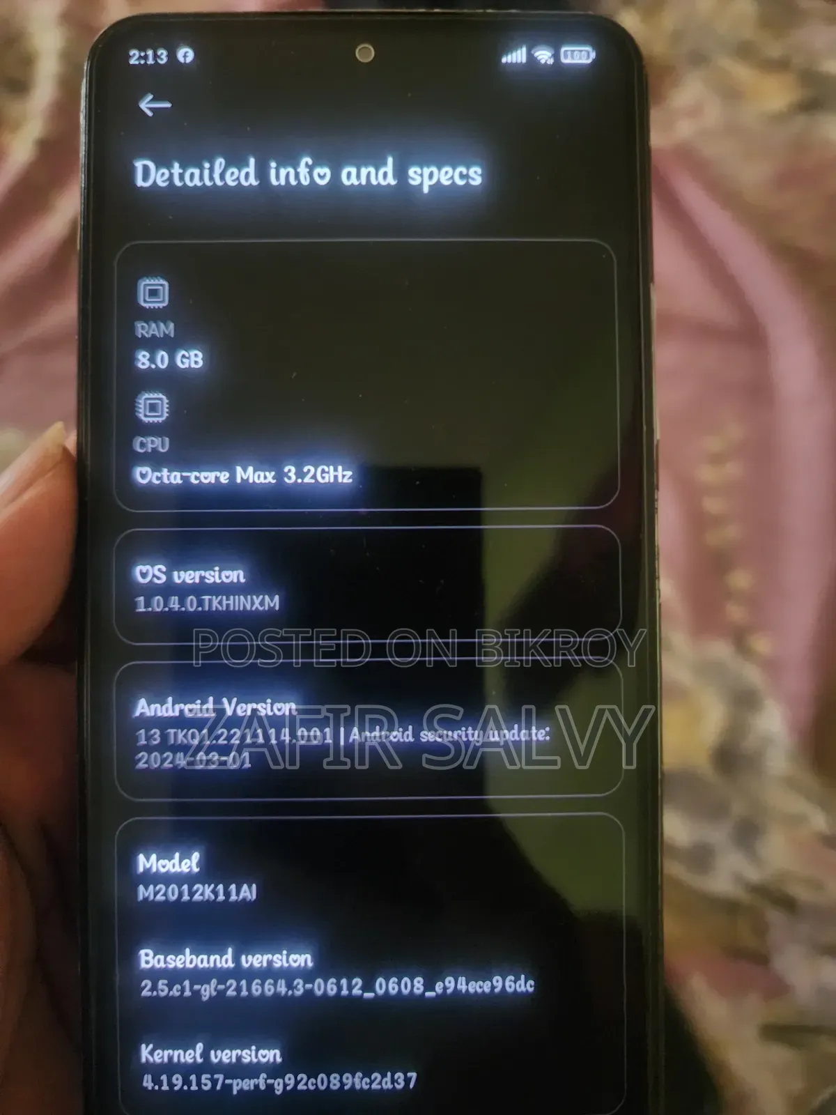 Xiaomi Mi 11X 128 GB White