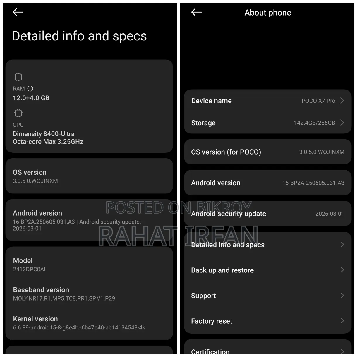 Xiaomi Poco X7 Pro 256 GB Green