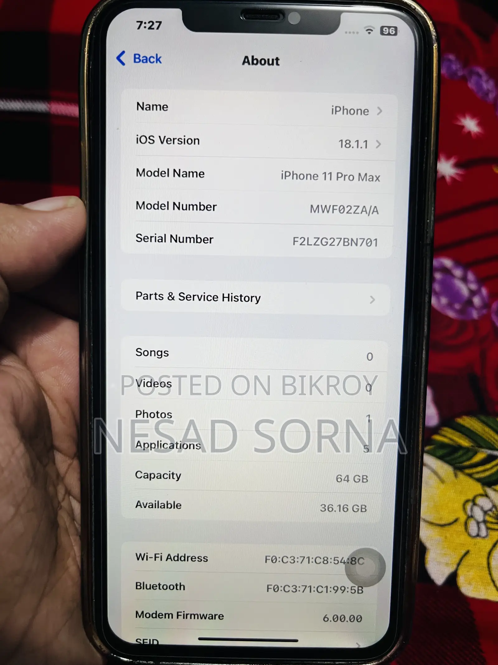 Apple iPhone 11 Pro Max 64 GB Blue