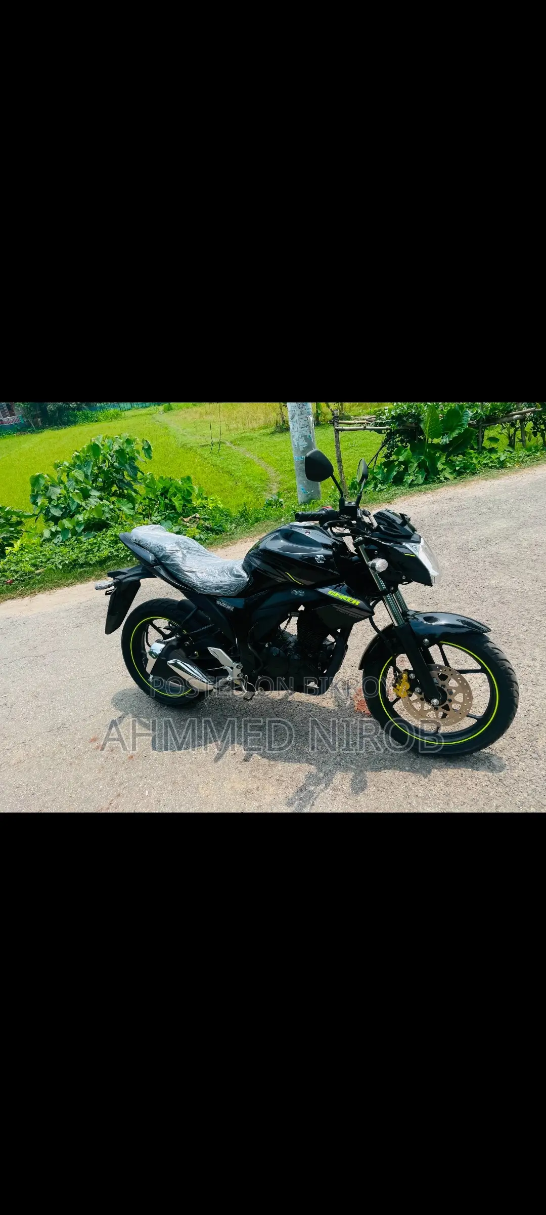 New Suzuki Gixxer Monotone 2026 Black