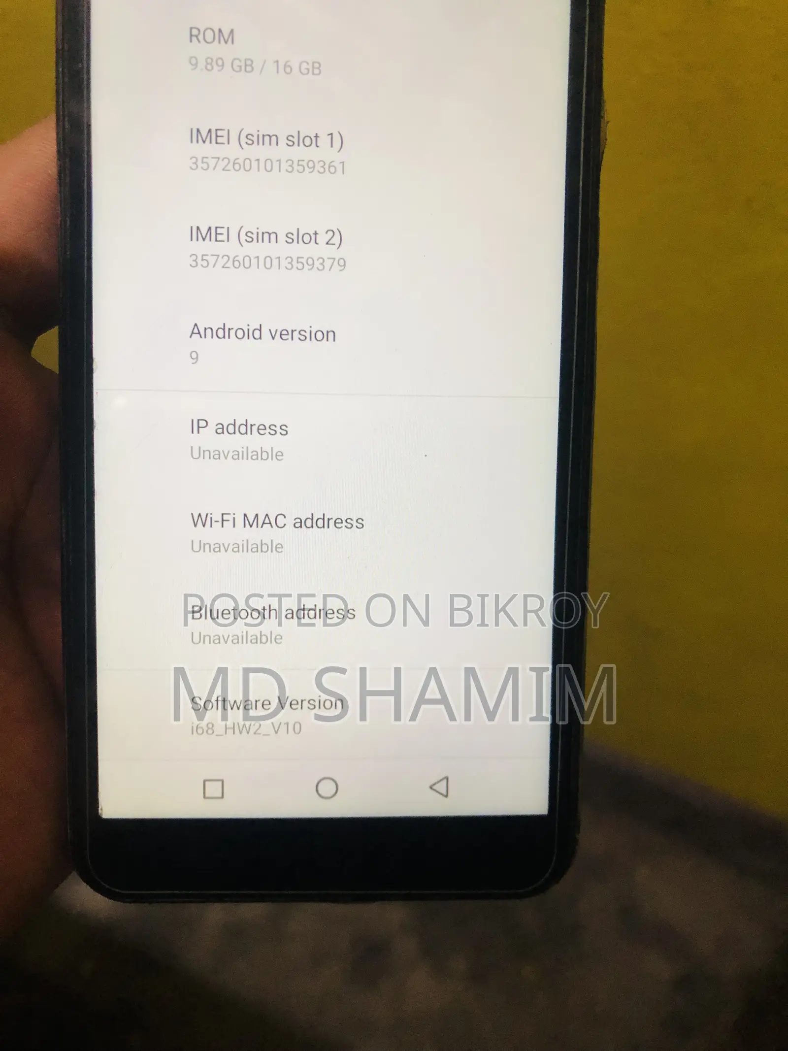 Symphony I68 16 GB Black