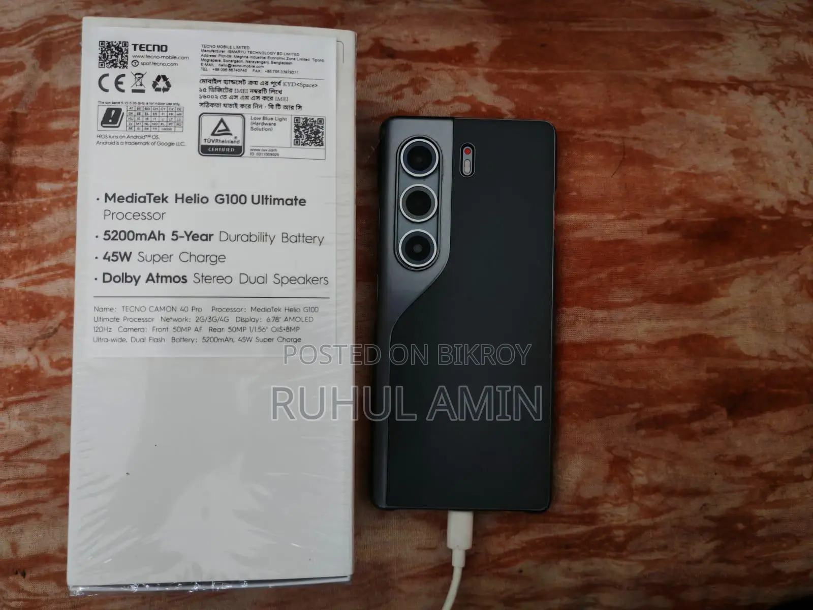 Tecno Camon 40 Pro 4G 256 GB Gray