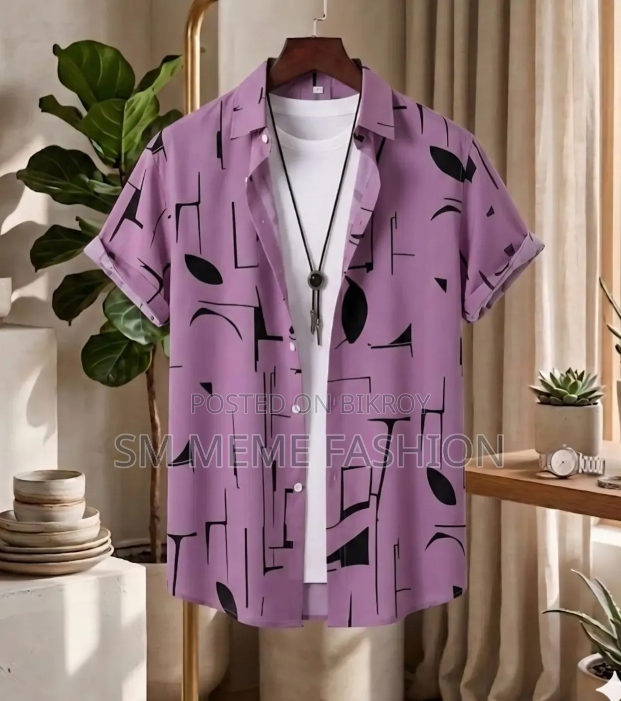 Premium China Micro Fabric Casual Half Sleeve Shirt for Men