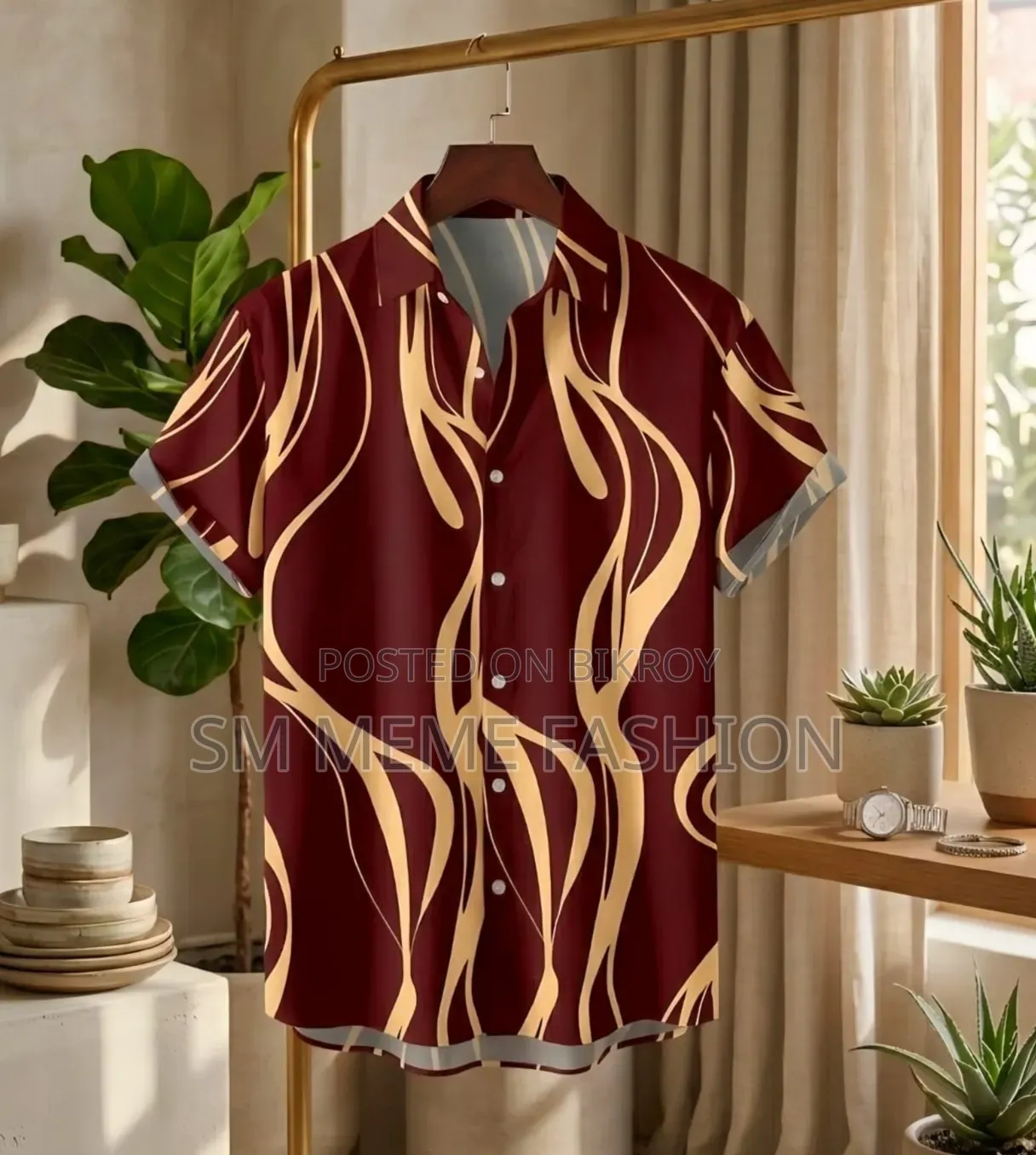 Premium China Micro Fabric Casual Half Sleeve Shirt for Men