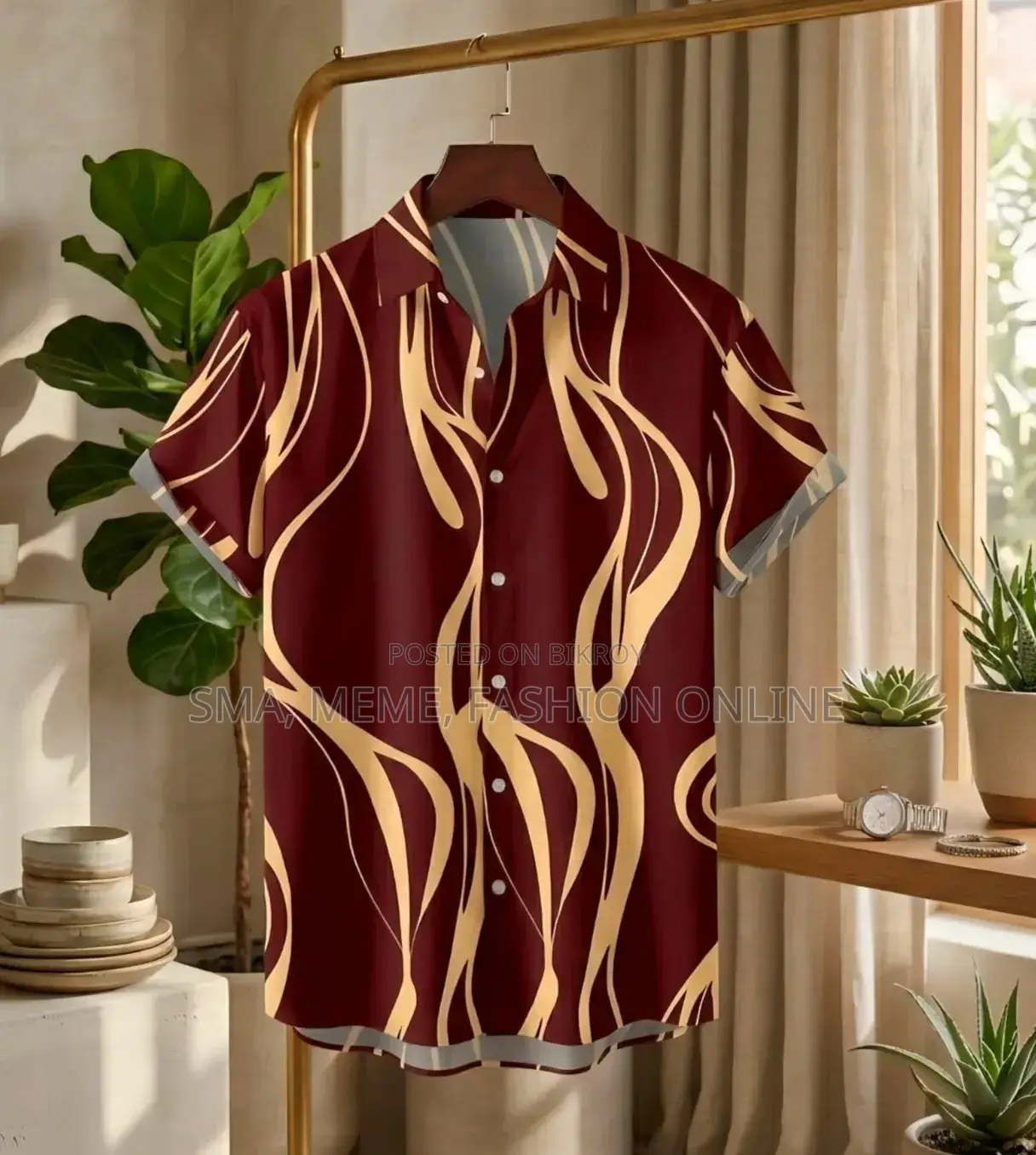 Premium China Micro Fabric Casual Half Sleeve Shirt for Men
