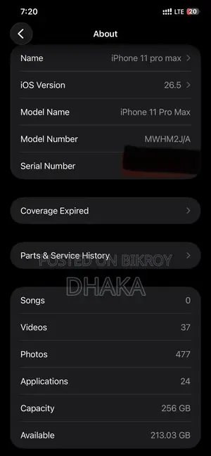 Apple iPhone 11 Pro Max 256 GB Black