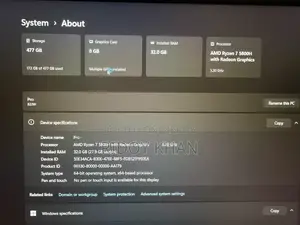 Lenovo Legion Y7000P IRX9 Gaming Laptop 32GB AMD Ryzen 7 SSD 500GB