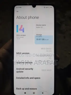New Xiaomi Redmi 13C 256 GB Black