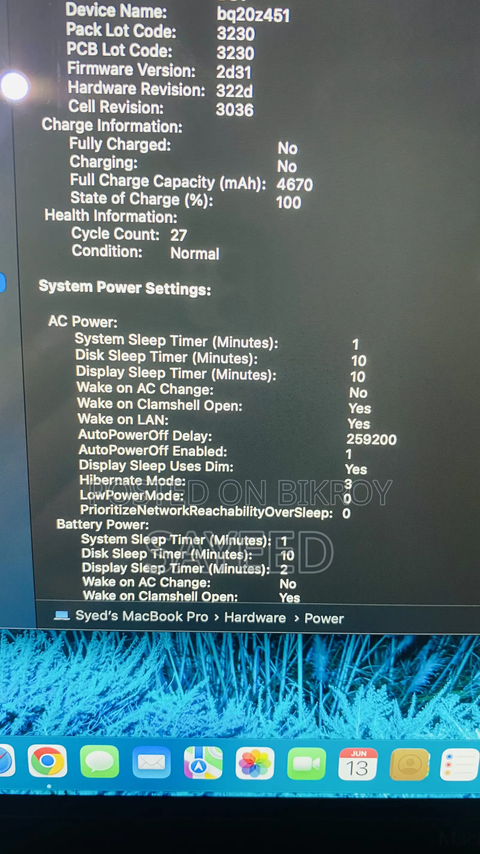 Laptop Apple MacBook Pro 2016 8GB SSD 256GB
