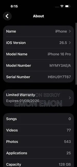 Apple iPhone 16 Pro 128 GB