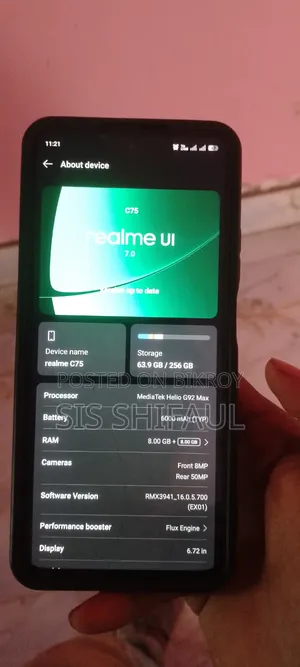 Realme C75 256 GB Black