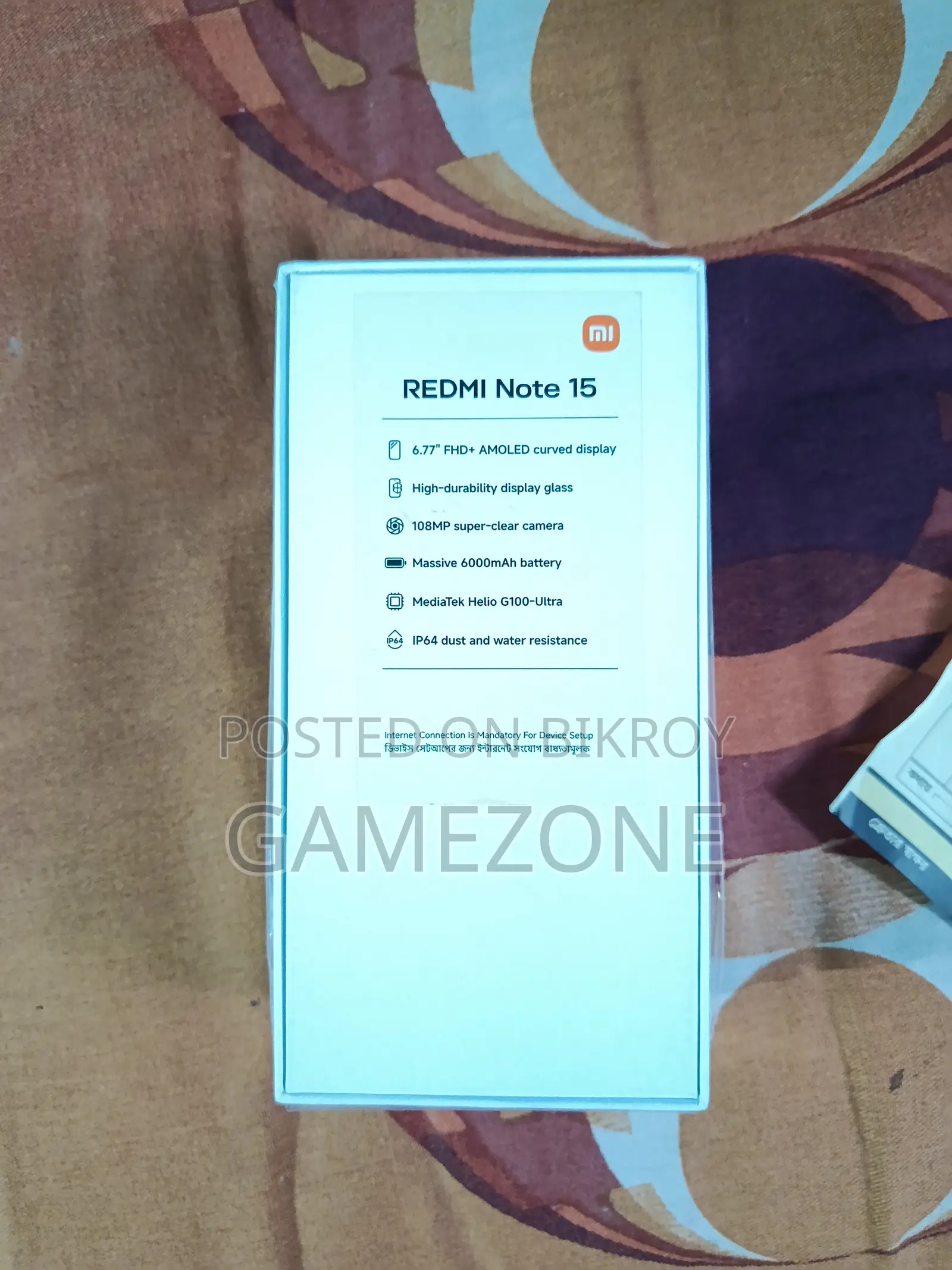 নতুন শাওমি রেডমি নোট ১৫ ১২৮ জিবি রেড