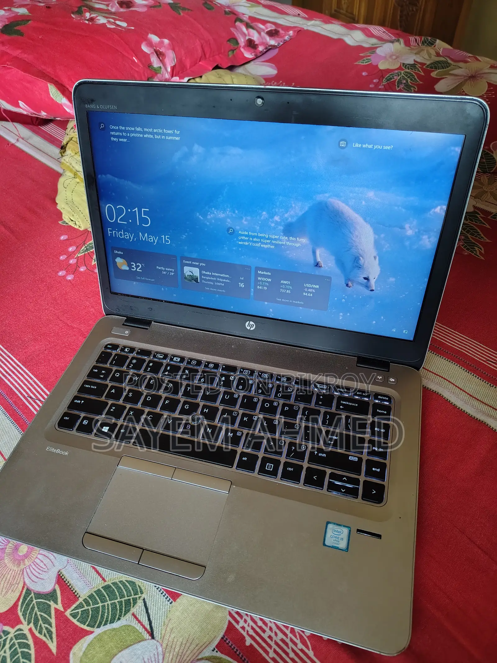 Laptop HP EliteBook 840 G3 8GB Intel Core I5 SSD 256GB