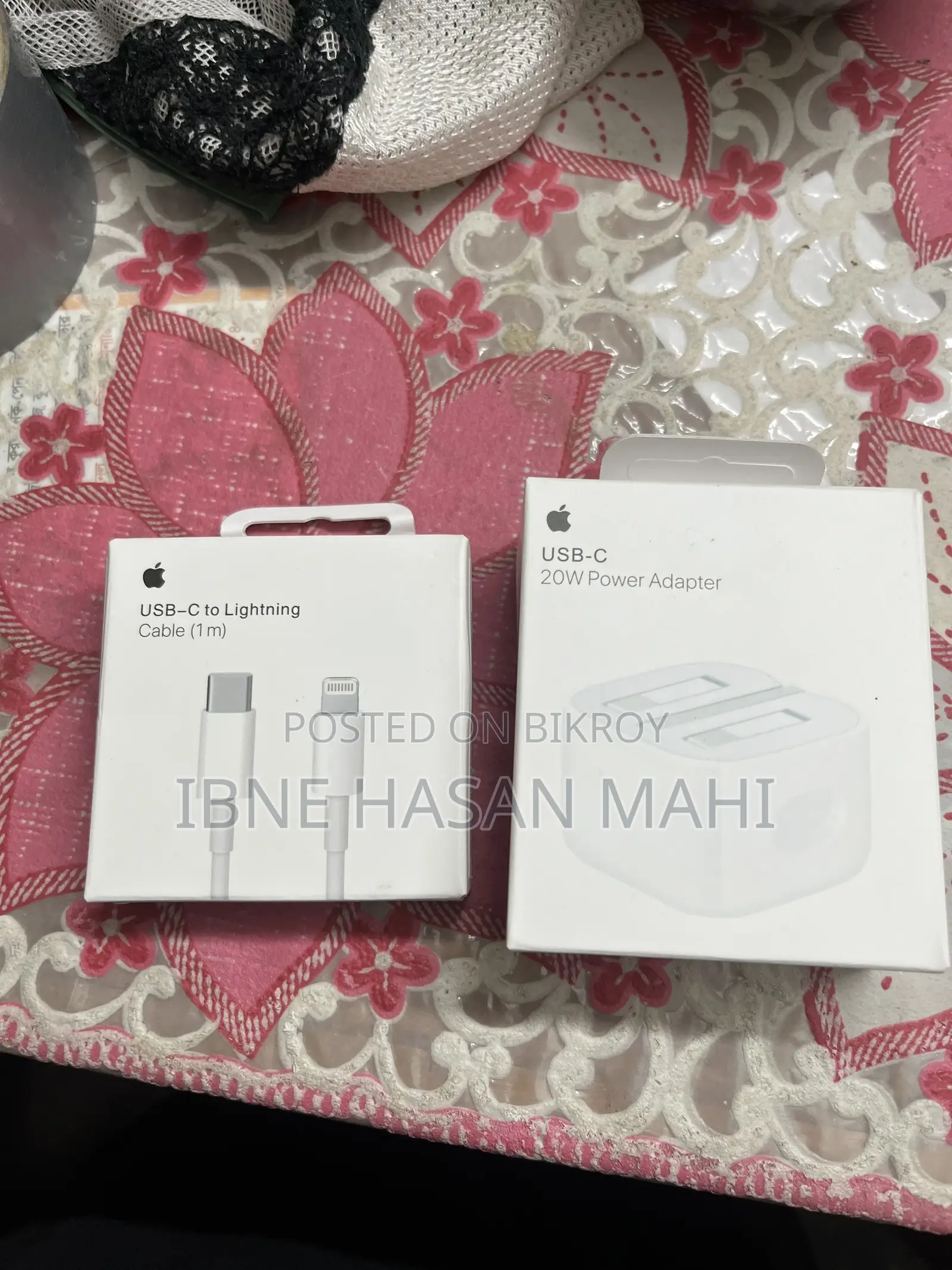 অ্যাপল অরিজিনাল ২০ ওয়াট অ্যাডাপ্টার ক্যাবল