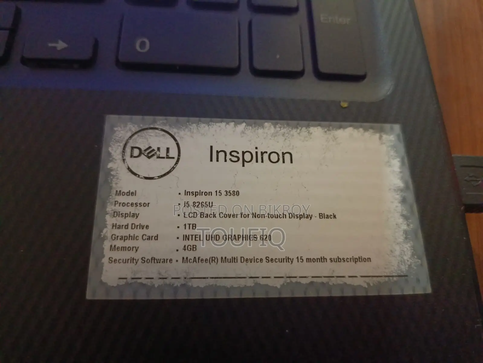Laptop Dell Inspiron 15 3000 4GB Intel Core I5 HDD+SSD 1T