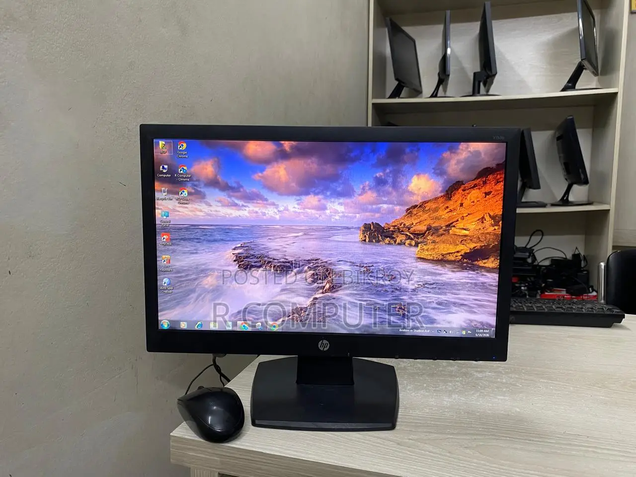 Hp 19"Inch V194 Led Full Fresh Monitor