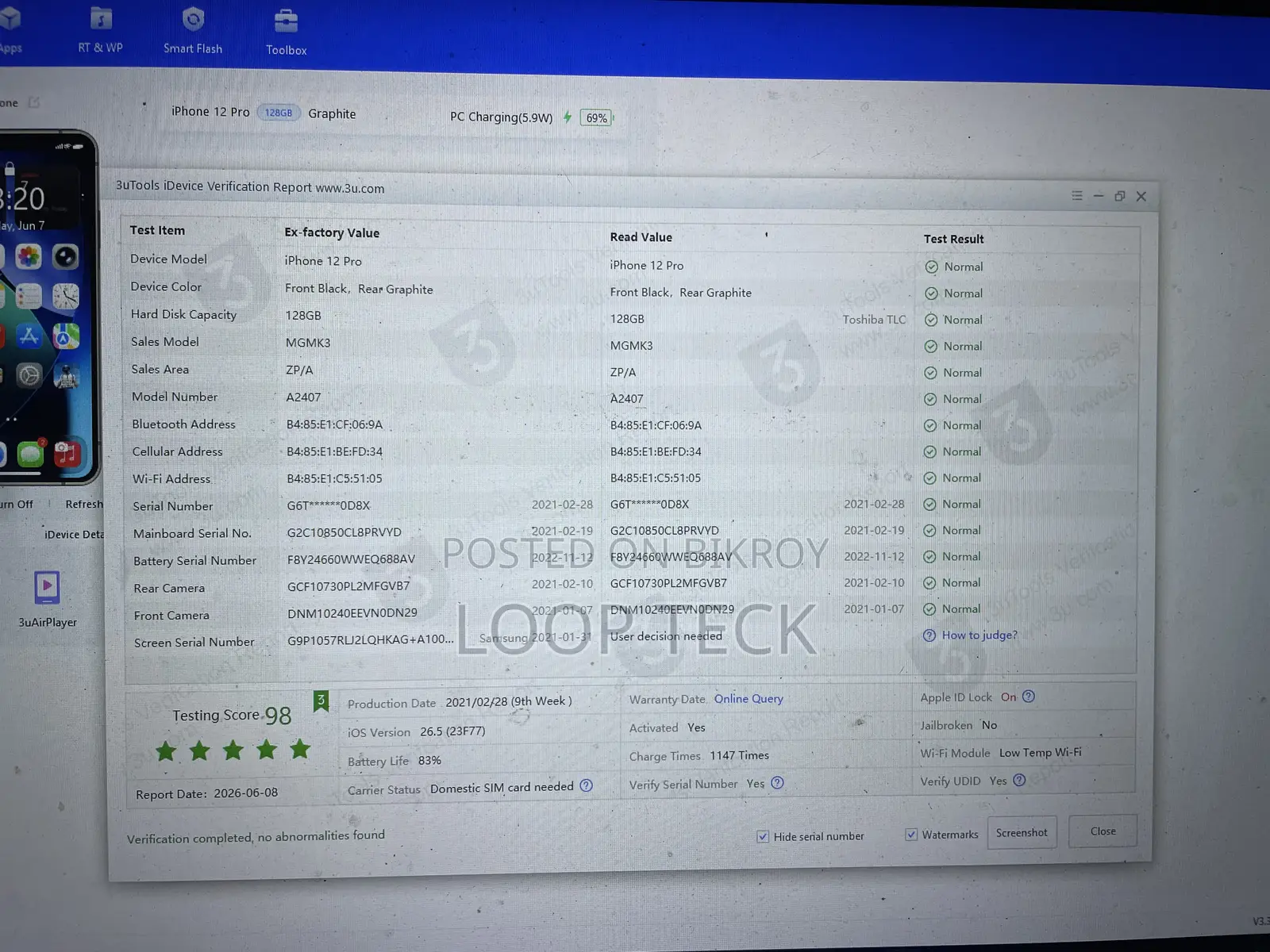 Apple iPhone 12 Pro 128 GB Black