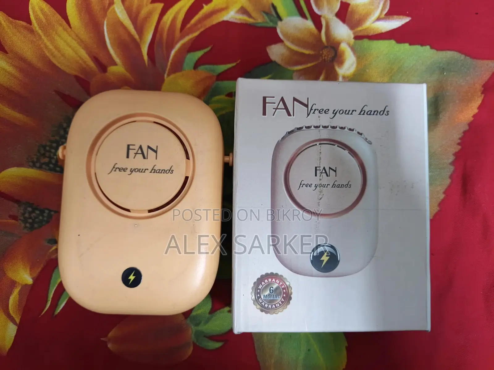 Orange Neck Fan
