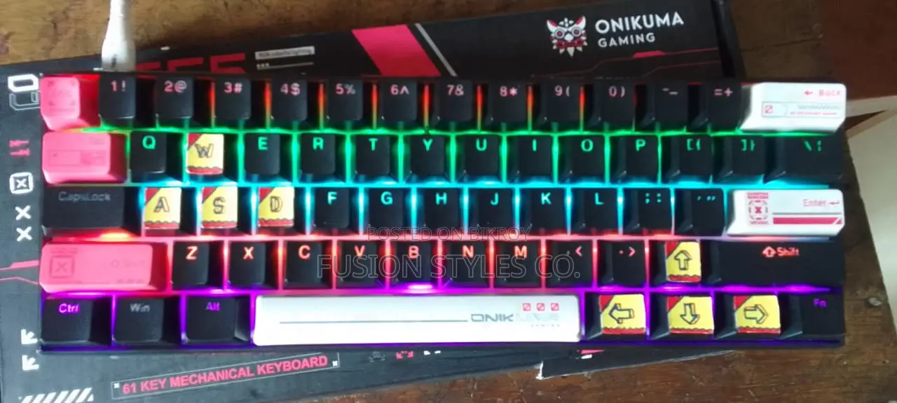 Onikuma G55 Gaming RGB Backlit Keyboard (Brand New)