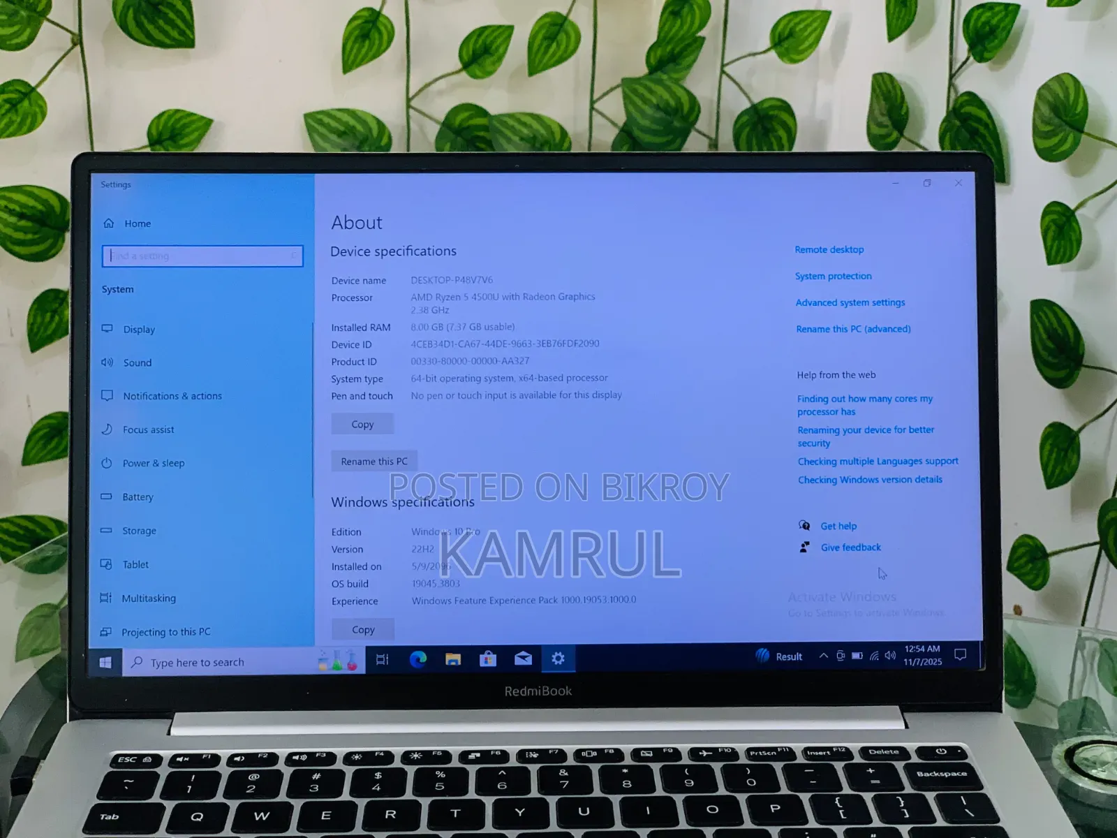 Laptop Xiaomi 8GB AMD Ryzen 5 SSD 256GB
