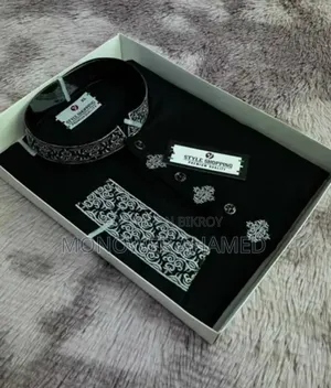 Soft Cotton Fabric Panjabi with Intricate Embroidery