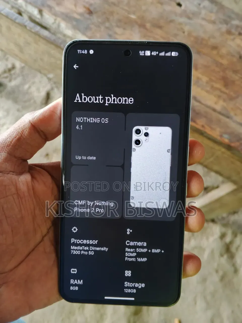 নাথিং ফোন সিএমএফ ফোন ২ প্রো ১২৮ জিবি ব্লু